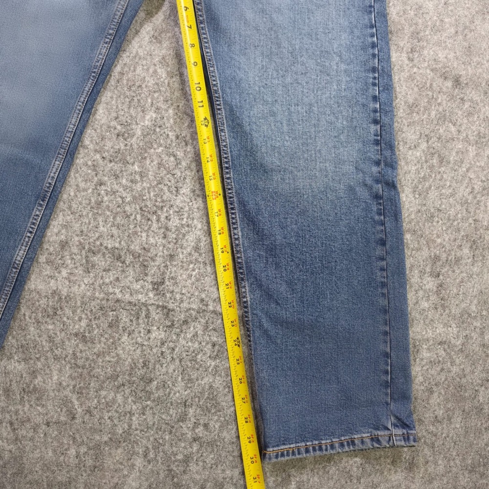 Levis 505 Regular Fit Stretch Jeans Mens 38x30 Medium Wash Blue Straight Leg NWT - Picture 8 of 11